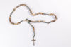 Imagen de Job's tears rosary with Međugorje soil medal