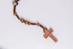 Imagen de Thorn tree rosary with wooden Međugorje cross on a thread  B