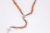 Picture of Thorn tree rosary with metal Međugorje cross on a thread  B