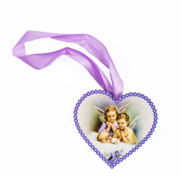Picture of Heart shaped icon with angels DEV 4