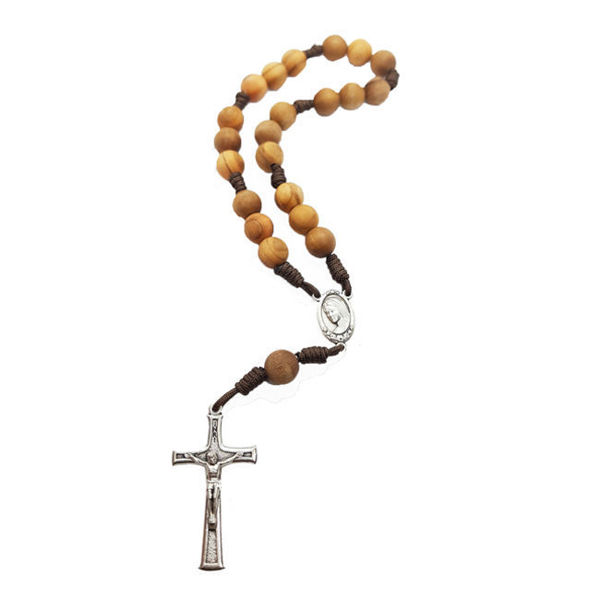 Picture of Peace rosary in olive wood M7K