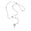 Imagen de Plastic rosary with heart beads