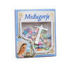 Imagen de Plastic rosary with rose beads on a chain in box