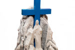 Imagen de Medjugorje Cruz Azul statua