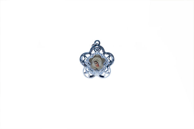 Picture of Our Lady flower silver pendant 212/4