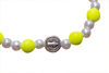 Imagen de Plastic pearl bracelet with Saint Benedict medal