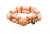 Picture of Plastic pearl and rose beads bracelet with Our Lady medal