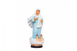 Picture of Statue of Our Lady of Medjugorje, blue with church