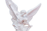 Picture of Michael the Archangel, white statue