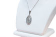 Picture of Our Lady silver medal with zircons 925/medal 2