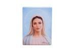 Picture of OUR LADY OF MEDJUGORJE, ICON ON WOOD WITH SWAROVSKI CRYSTALS - Blue ( 200x150)