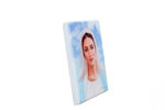 Picture of Our Lady of Medjugorje, icon on wood-sky blue (200x150)