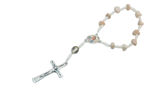 Picture of Single decade stone rosary  with our Lady medal