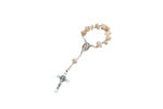 Picture of Single decade stone rosary on a wire with our Lady medal and cross