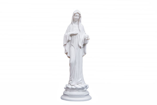 Imagen de Estatua de Nuestra Señora de Međugorje- Polvo de piedra (blanco)