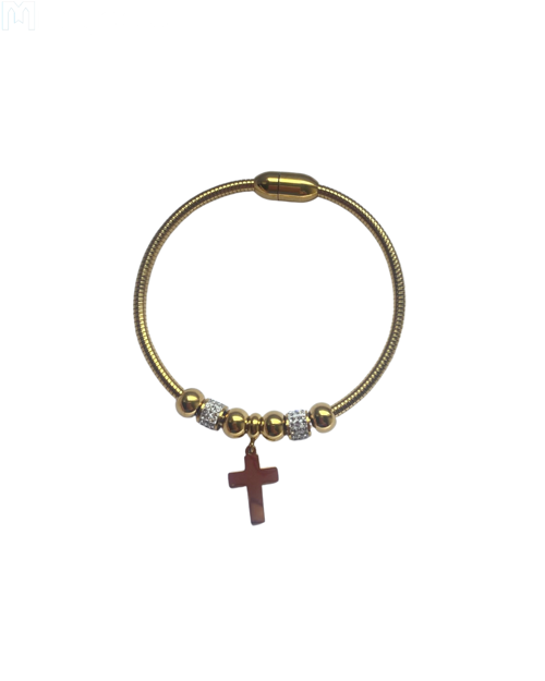 Picture of Bracelet with cross (yellow)