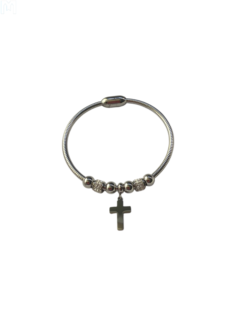 Picture of Bracelet with cross (gray)