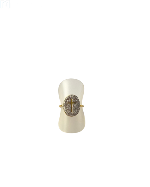 Picture of A Ring with cross (yellow)