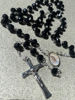 Picture of Glass Rosary with Our Lady and Merciful Jesus medal