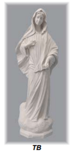 Imagen de *RESERVED* White statue of Our Lady, 120 cm