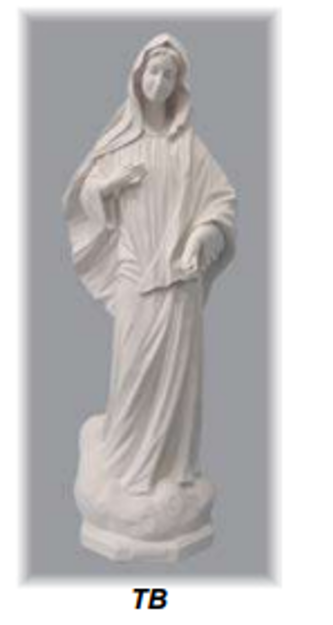 Picture of *RESERVED* White statue of Our Lady, 120 cm