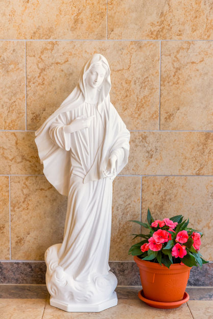 Picture of Our Lady white statue for interiors and outdoor (90cm)