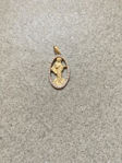 Picture of Our Lady of Medjugorje gold pendant