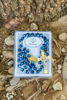 Imagen de Golden crystal rosary in box - Saint Benedict