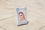 Picture of Image of Our Lady on gypsum with crystals