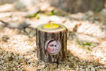 Picture of Wooden Candle Holder Medjugorje (set of 2)