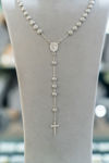 Picture of Silver rosary with big beads