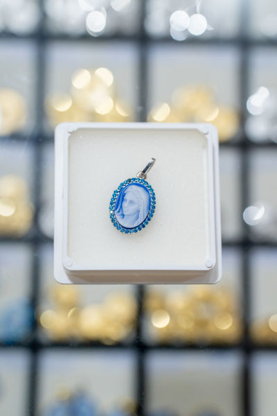 Imagen de Medallón Gospa Azul - talla mediana