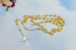 Picture of Colorful rosaries in a box
