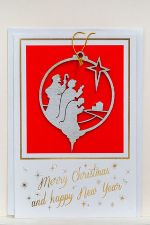 Imagen de Christmas pine pendant and greeting card 2 in 1