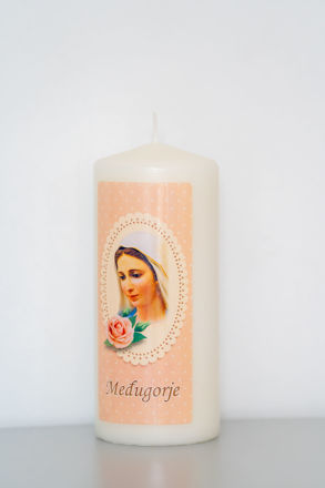 Picture of Candle Medjugorje Rose