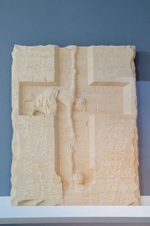 Picture of Stone relief - Jesus saves sinner 3D