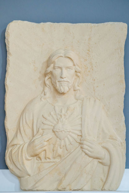 Picture of Stone relief - Sacred Heart of Jesus - 3D