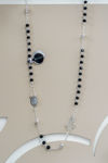 Picture of Silver-plated handmade rosary necklace