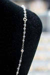 Picture of Silver-plated handmade rosary necklace / Transparent