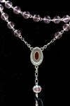 Picture of Crystal Glass Rosary - Rose