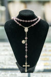 Picture of Crystal Glass Rosary - Rose